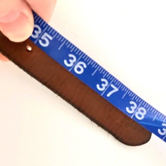 Polo by Ralph Lauren Dark Brown Belt with solid brass buckle & hardware - Picture 8 of 17